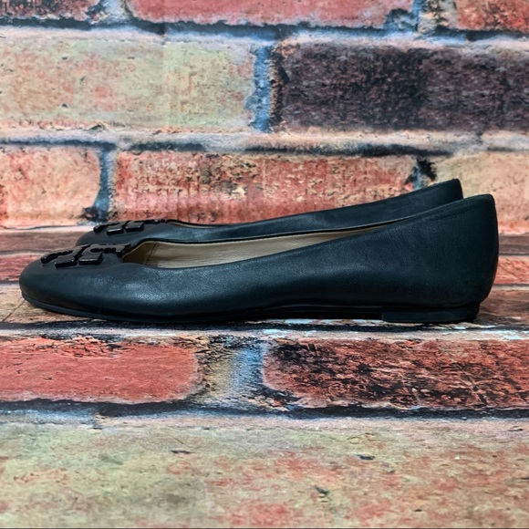 Tory Burch Lowell Black Flats - Picture 2 of 9